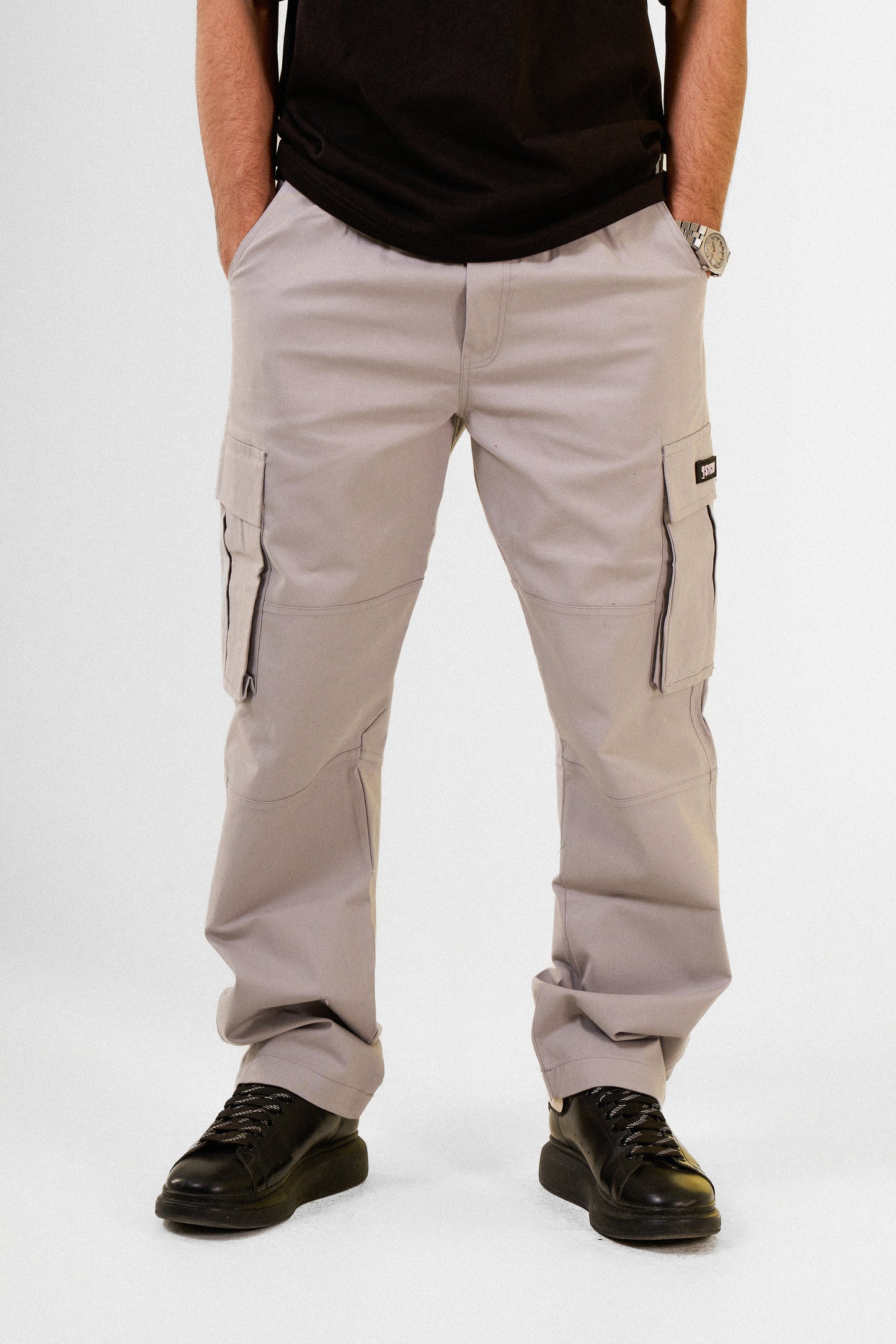 Silver Cargo Pants