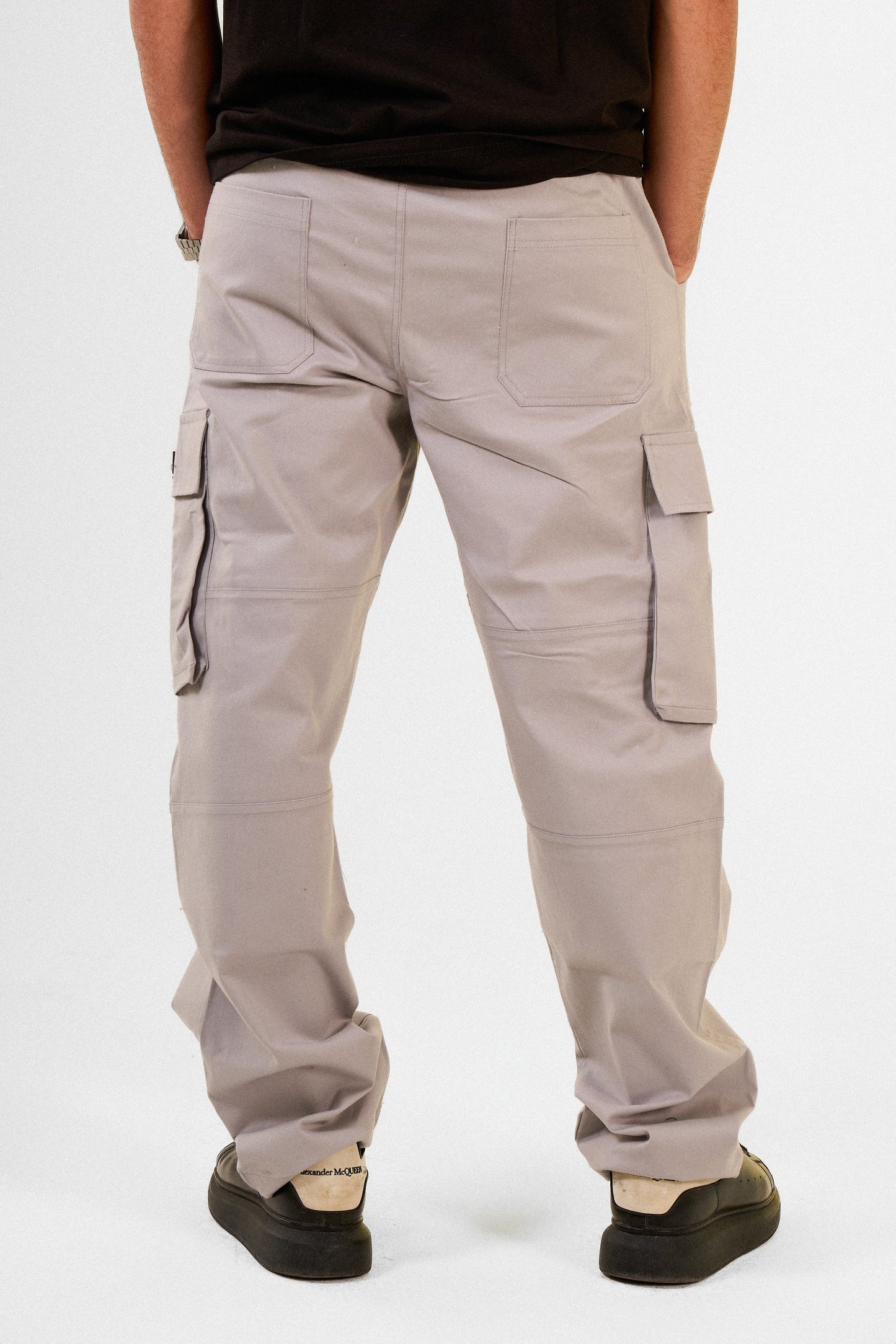 Silver Cargo Pants