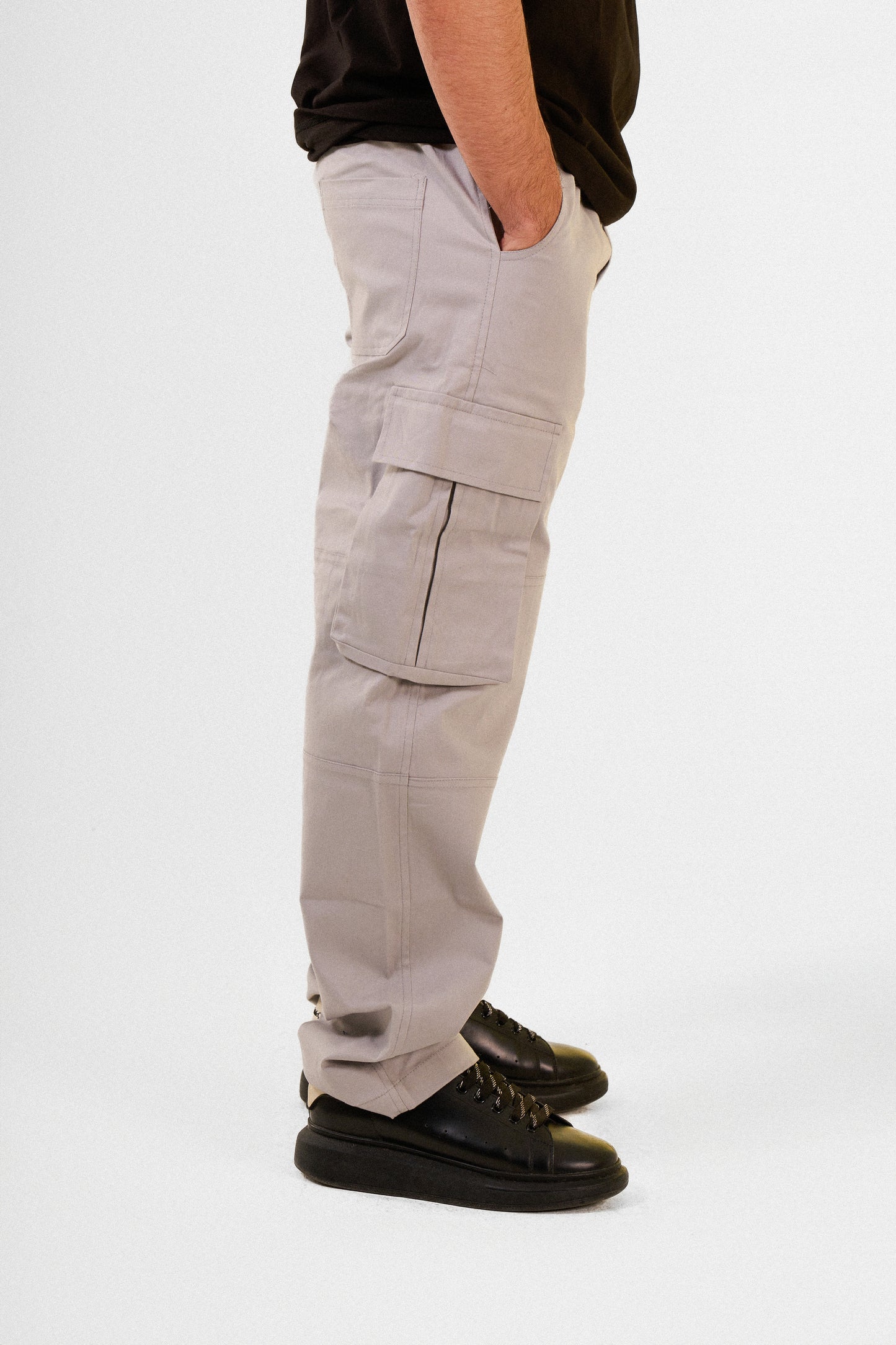 Silver Cargo Pants