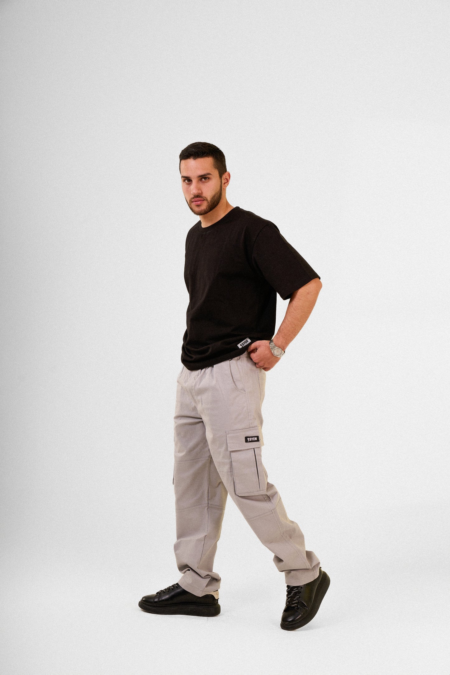 Silver Cargo Pants