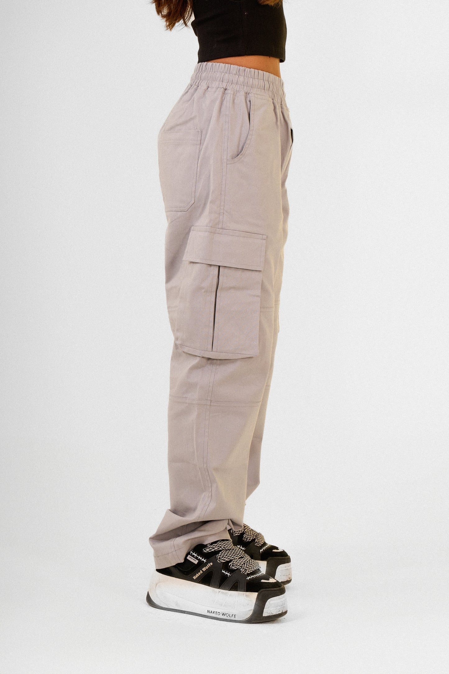 Silver Cargo Pants