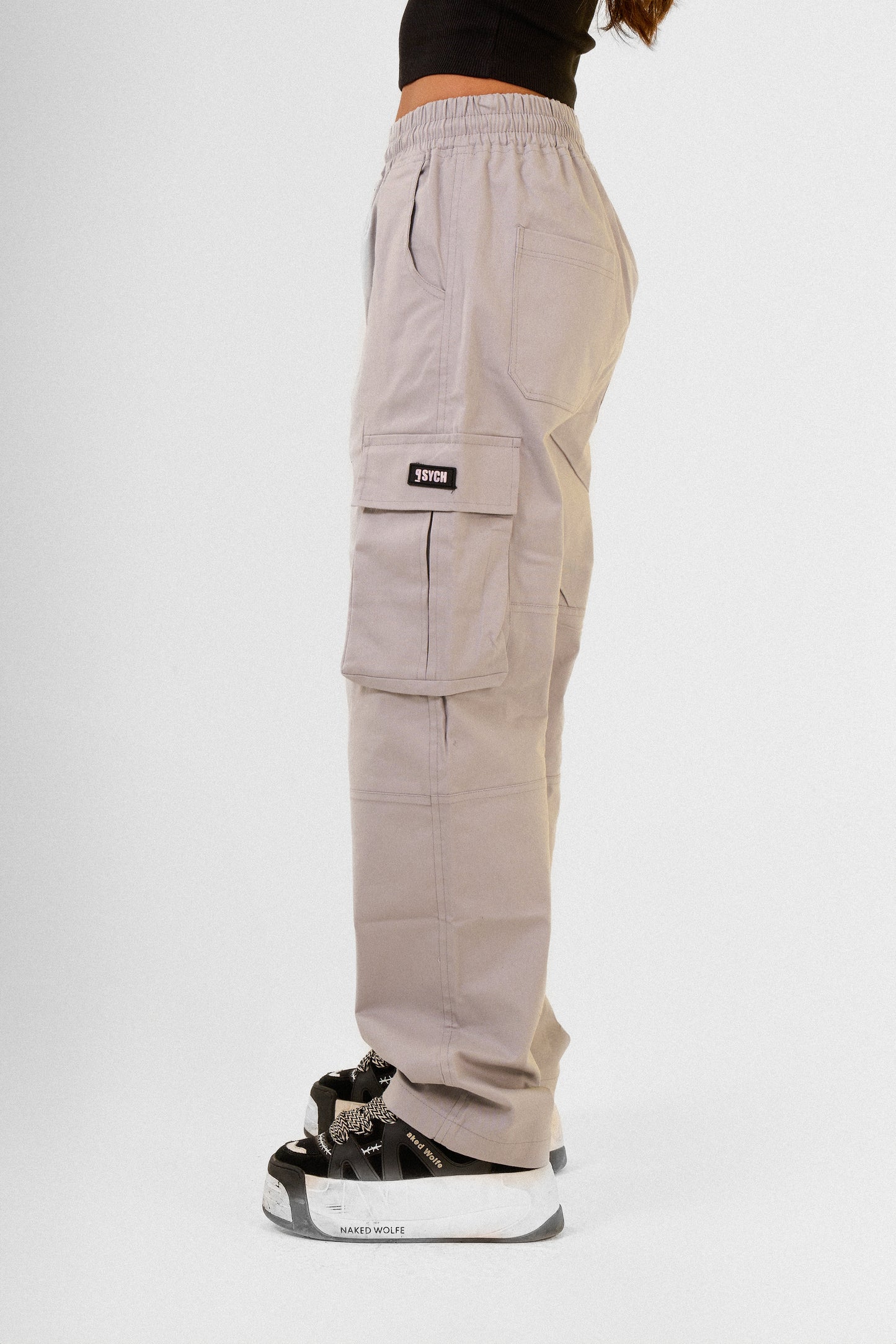 Silver Cargo Pants