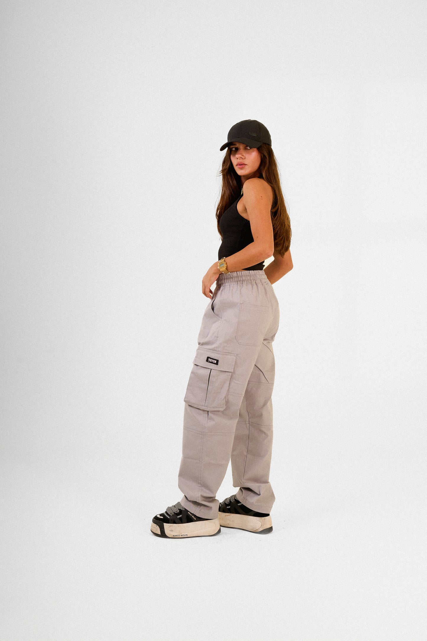 Silver Cargo Pants