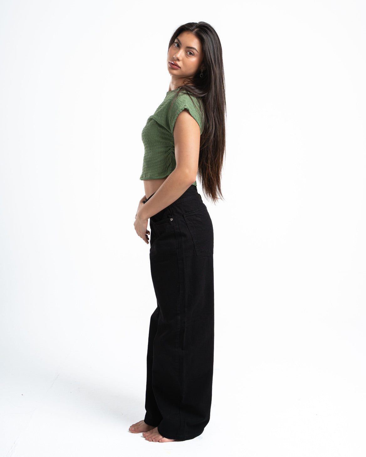 Olive Textured Top