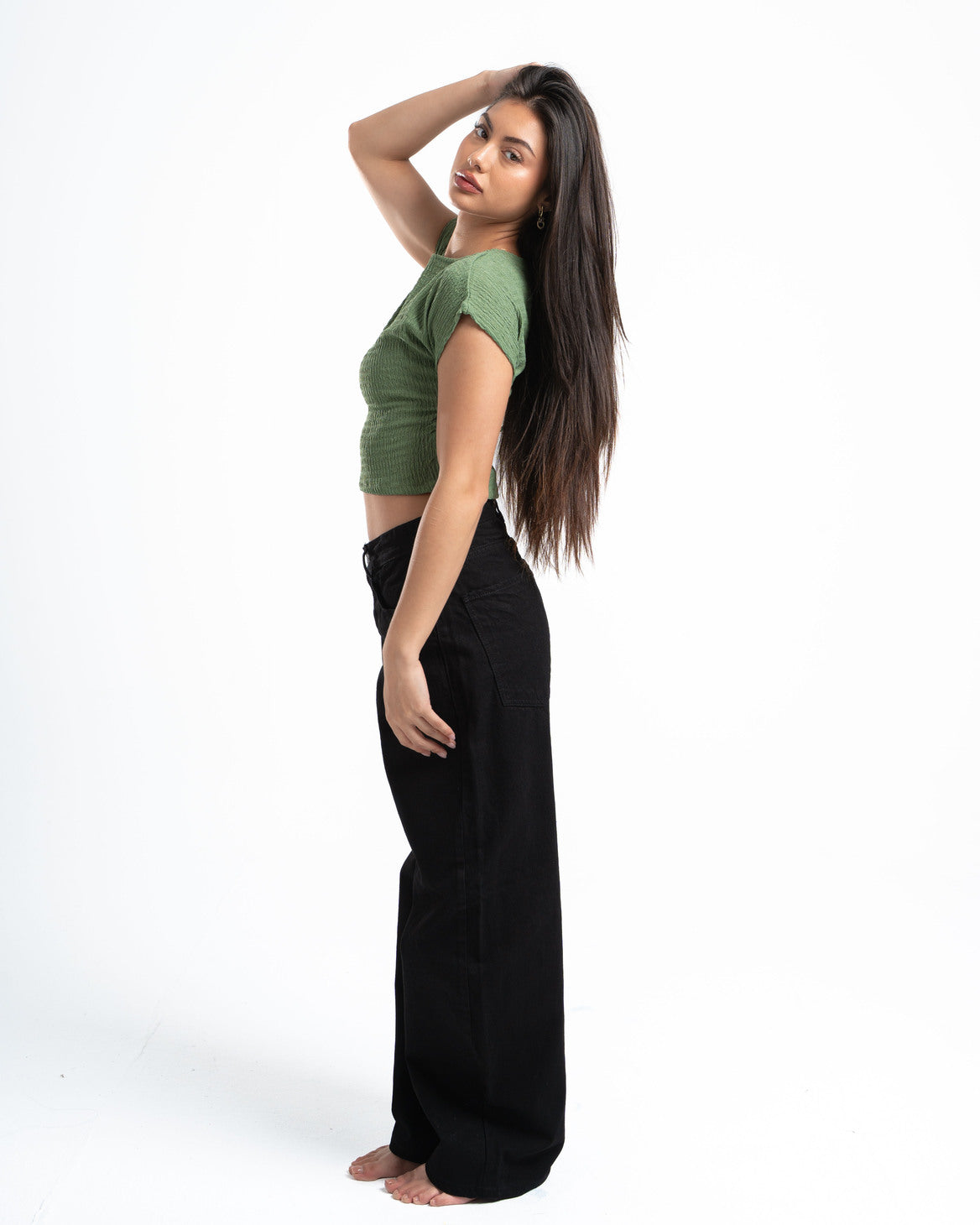 Olive Textured Top