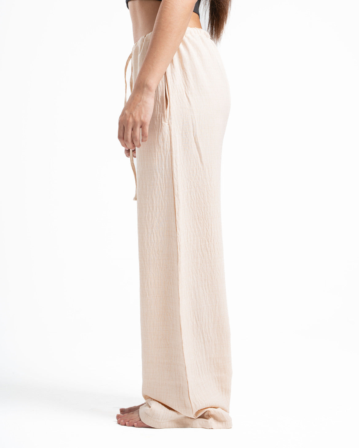 Beige Linen Pants