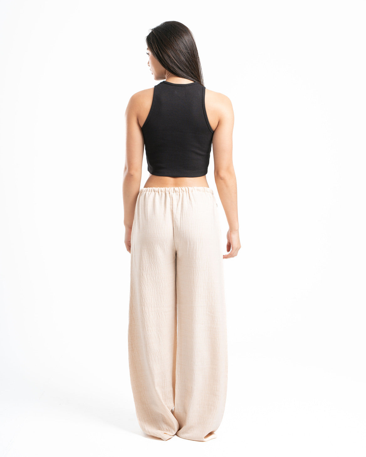 Beige Linen Pants