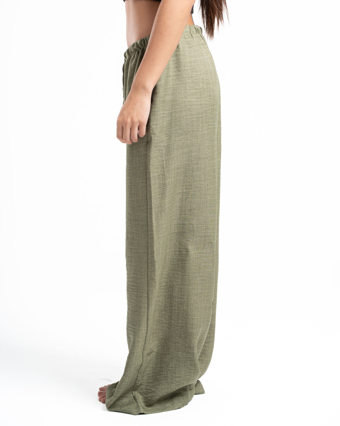 Olive Linen Pants