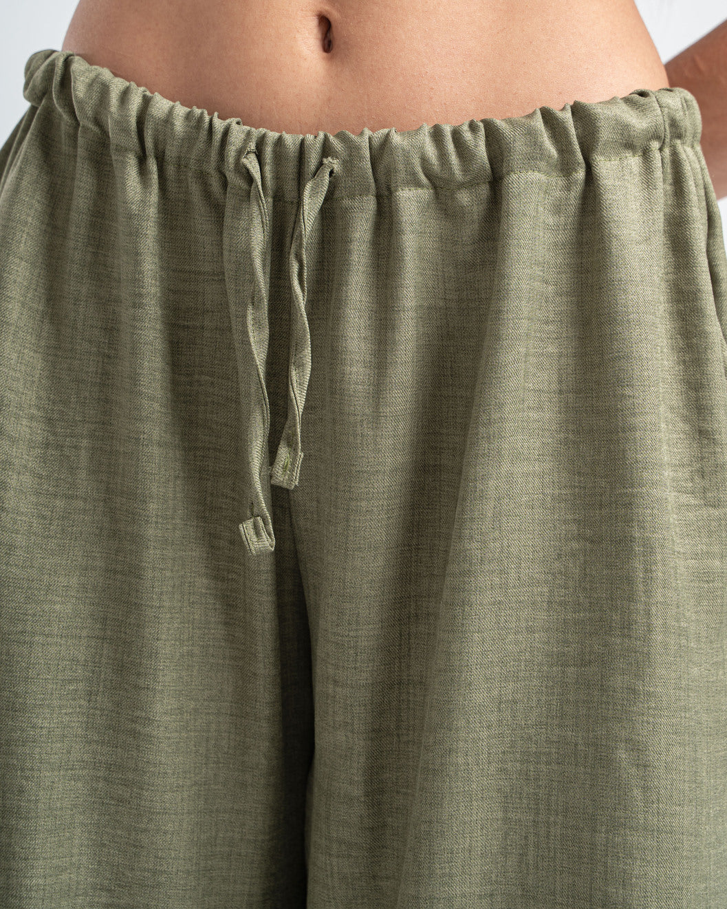 Olive Linen Pants