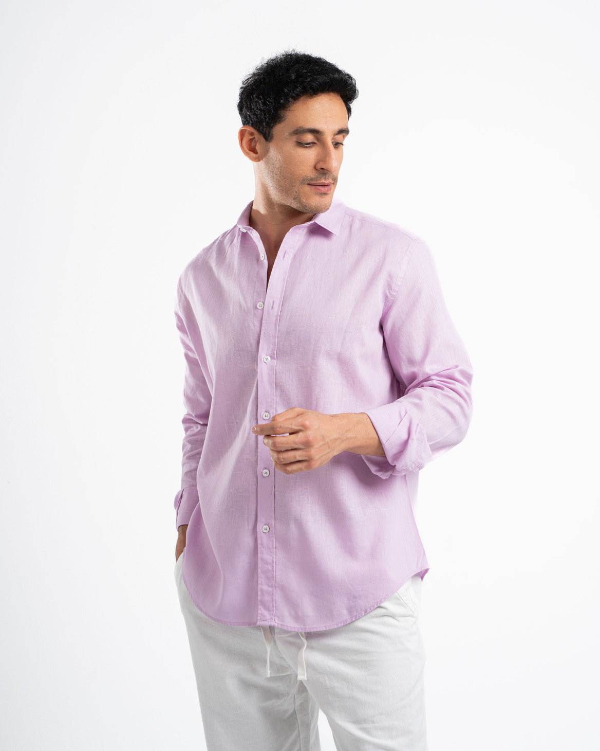 Lilac Linen Shirt