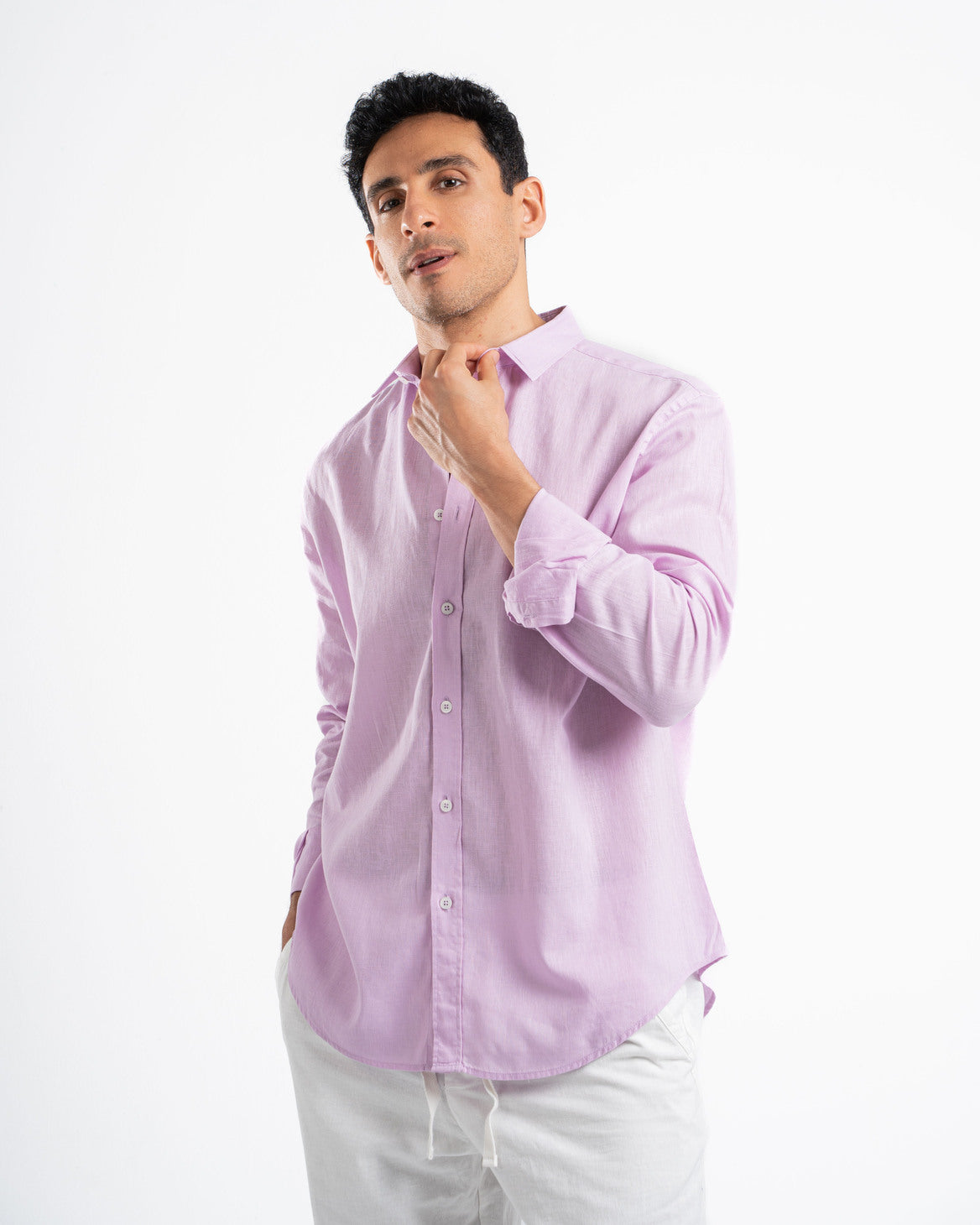 Lilac Linen Shirt
