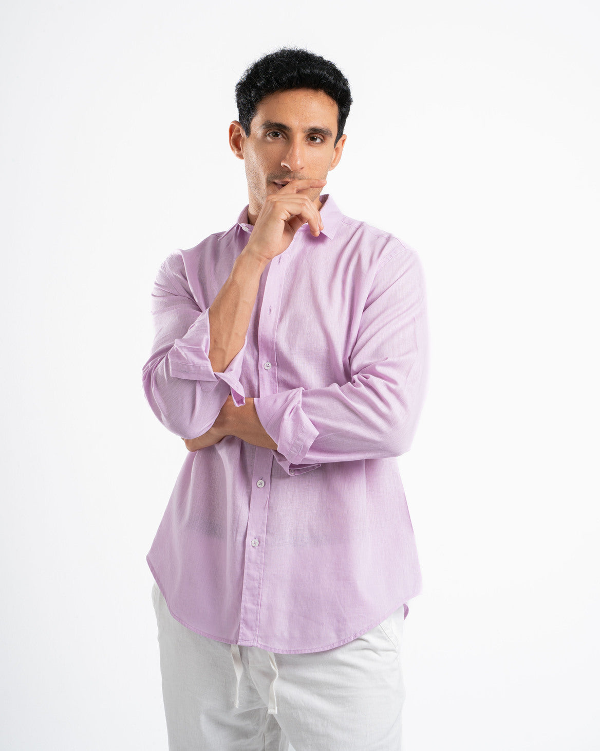 Lilac Linen Shirt