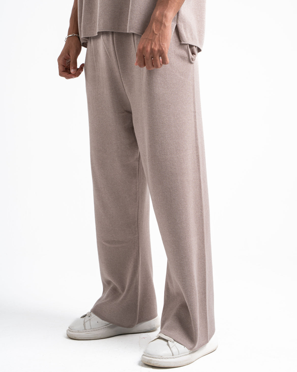 Beige Knit Pants