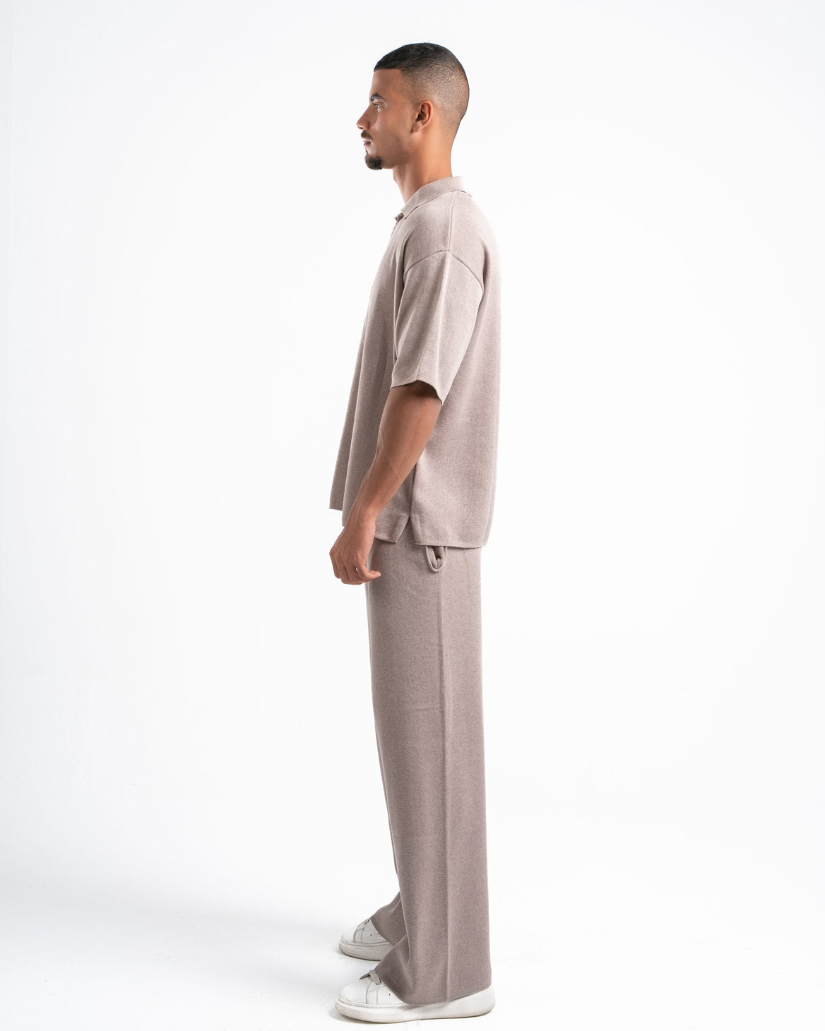 Beige Knit Pants