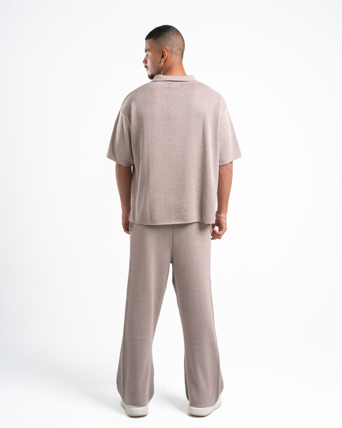 Beige Knit Pants
