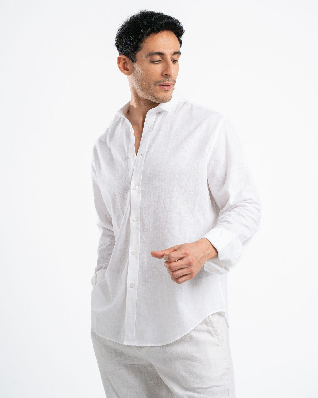 White Linen Shirt