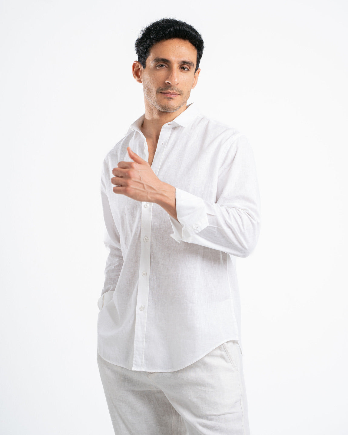 White Linen Shirt