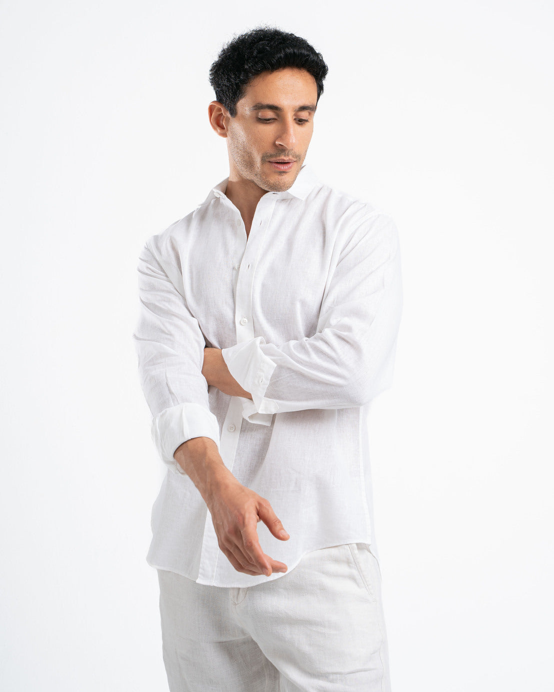 White Linen Shirt