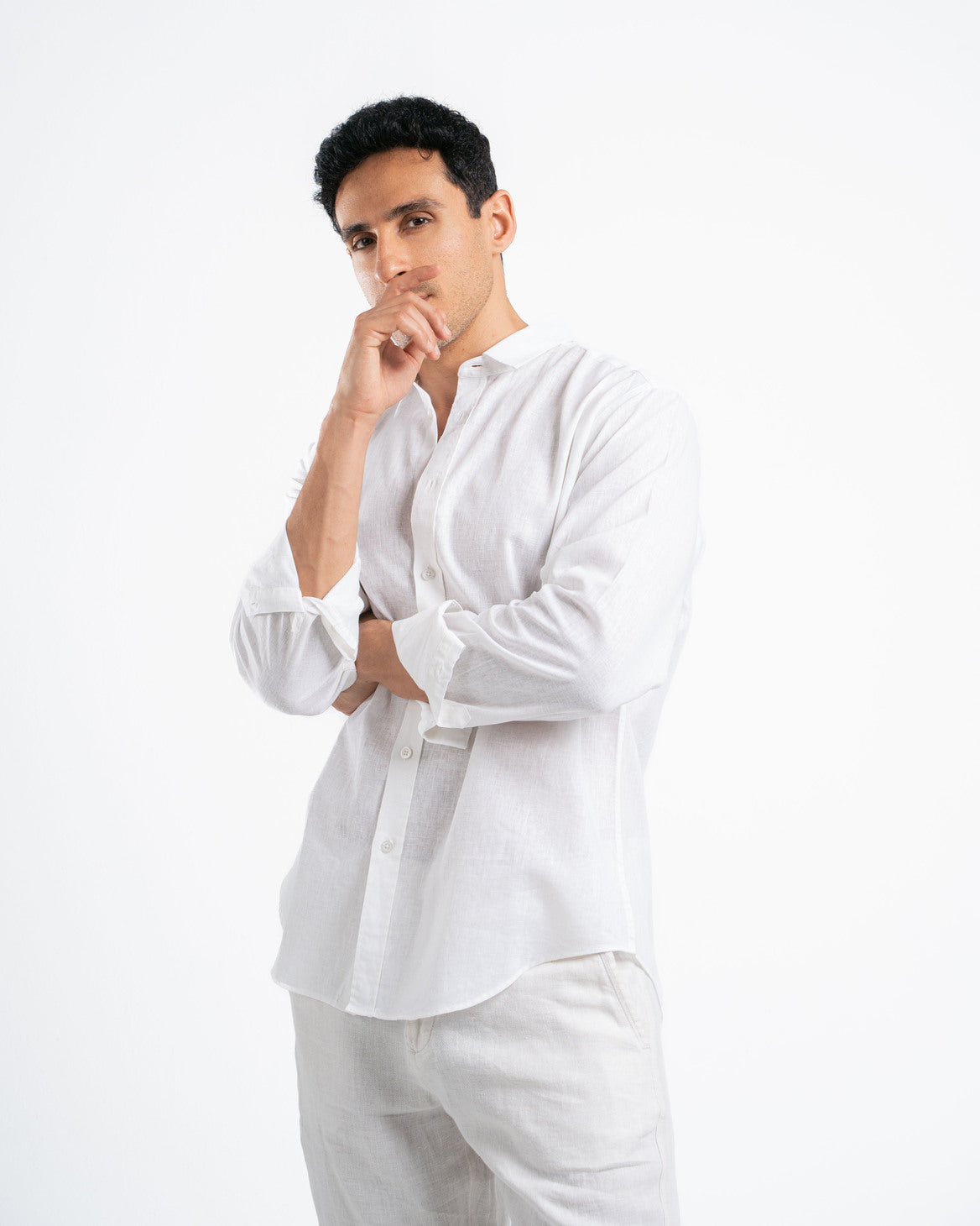 White Linen Shirt