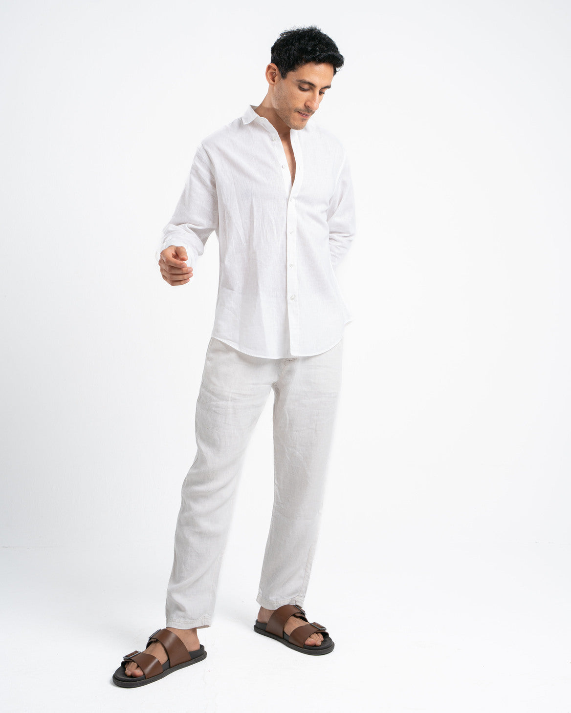 White Linen Shirt