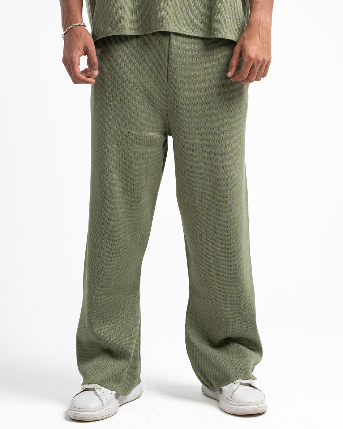 Olive Knit Pants