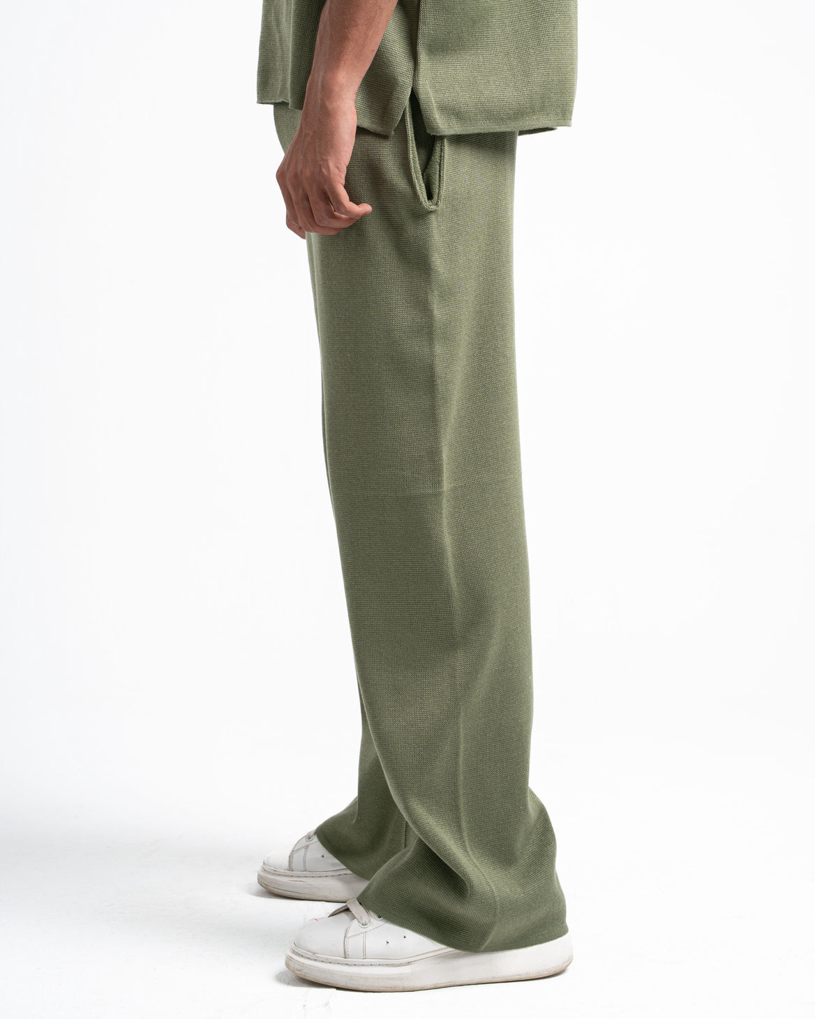 Olive Knit Pants