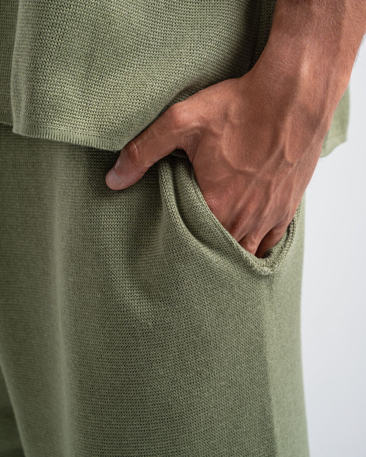 Olive Knit Pants