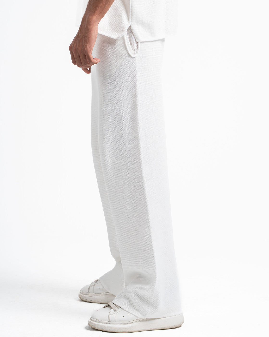 White Knit Pants