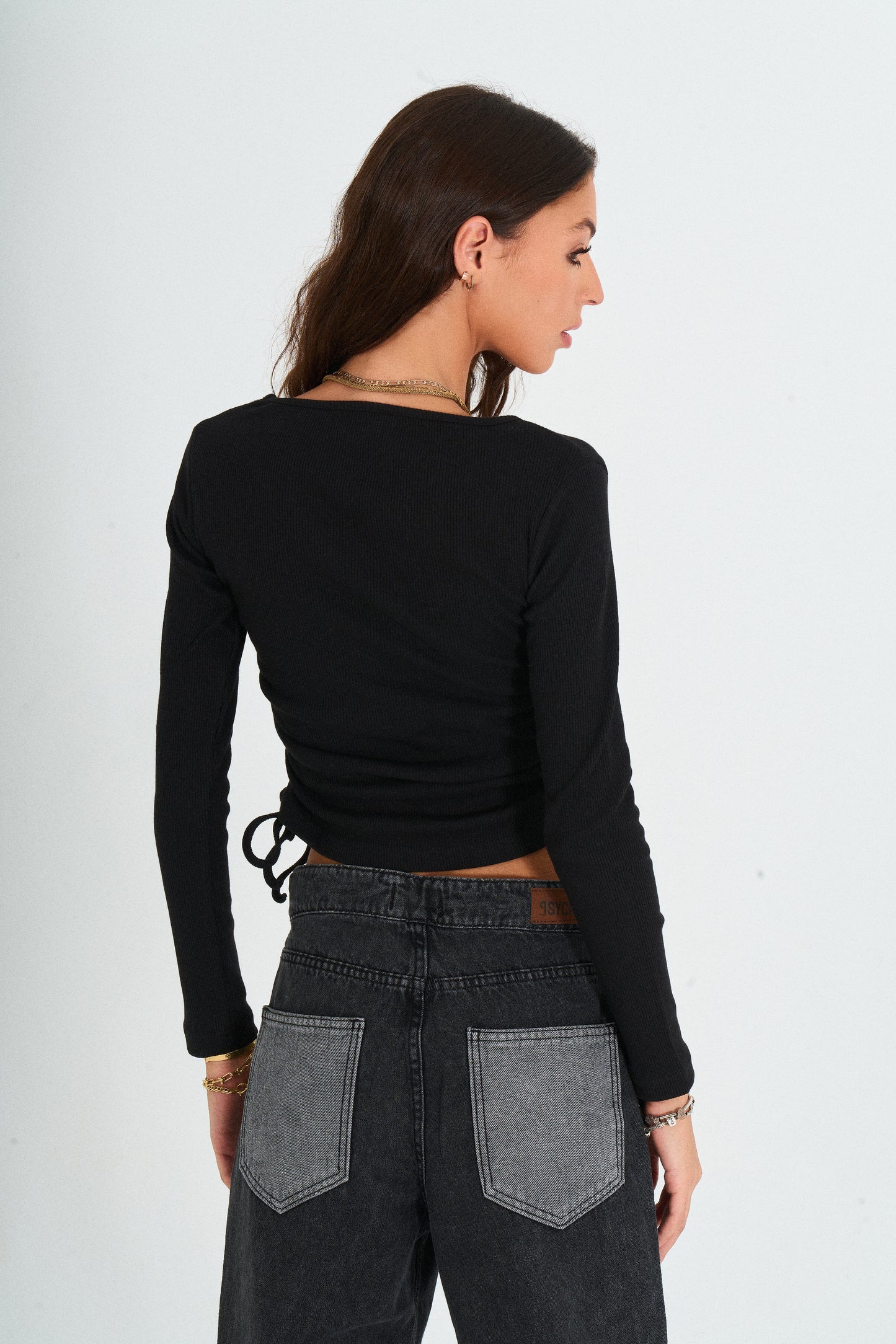 Black Long Sleeved Top
