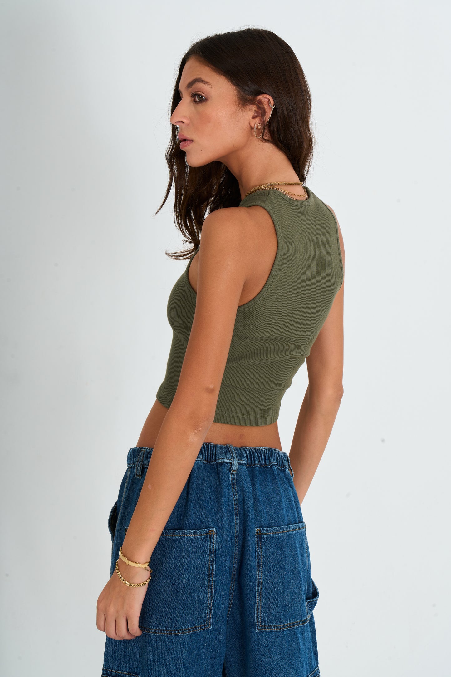 Olive Basic Top