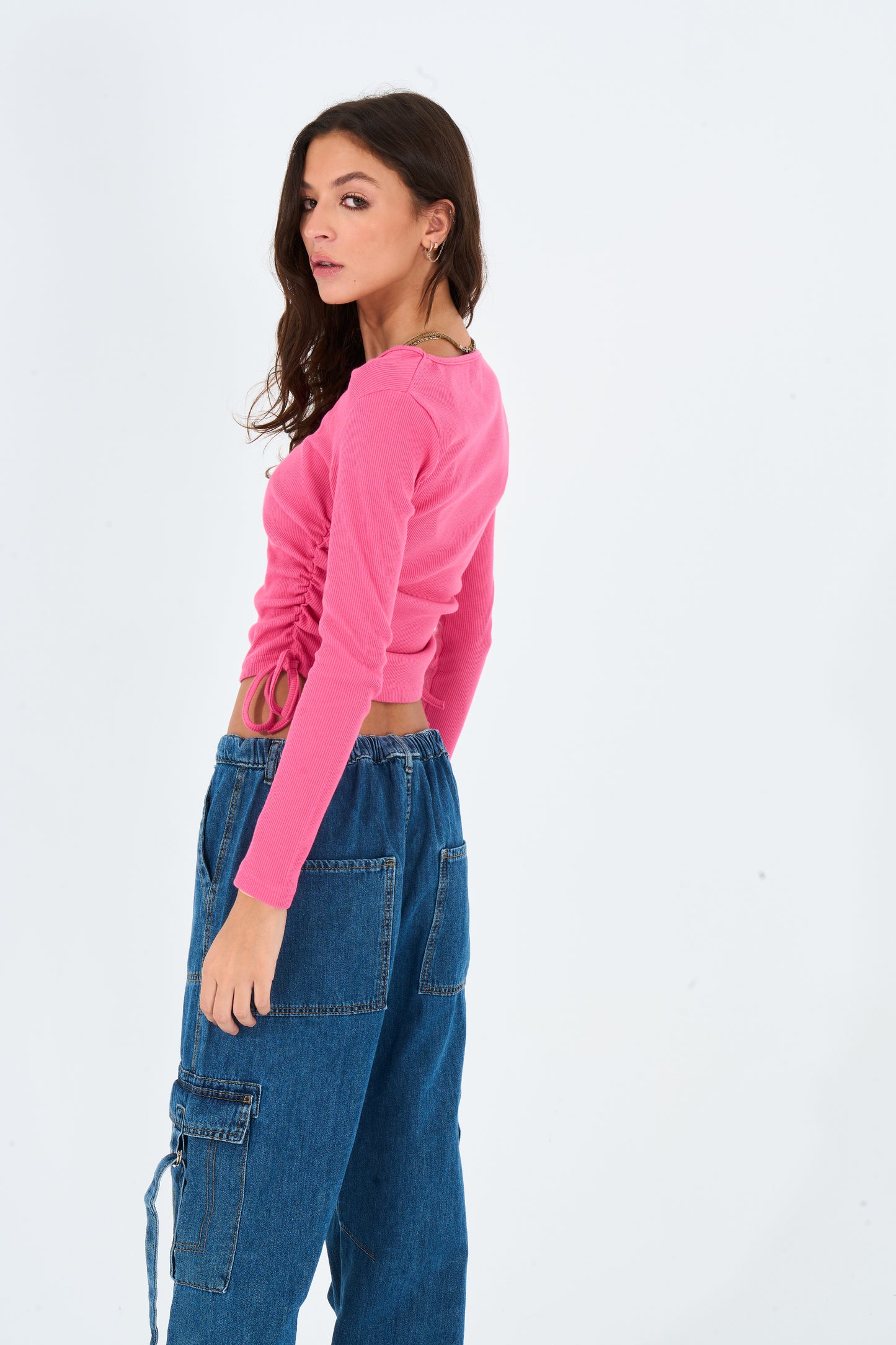 Pink Long Sleeved Top
