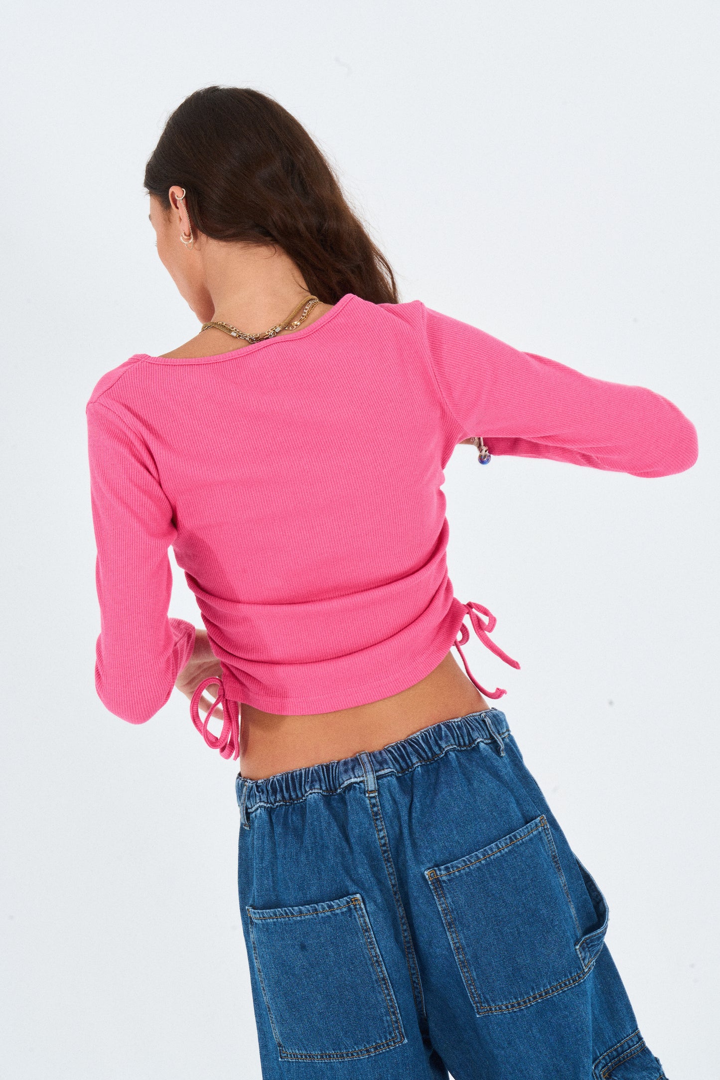 Pink Long Sleeved Top