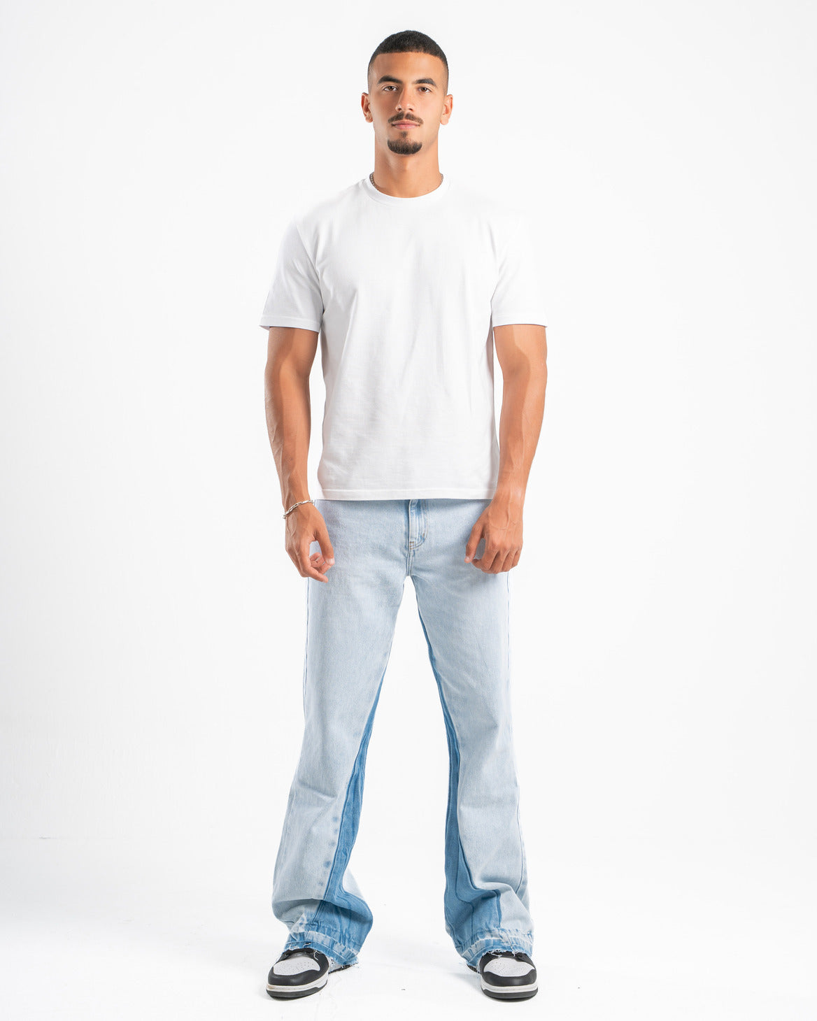Ice Blue Flare Fit Jeans
