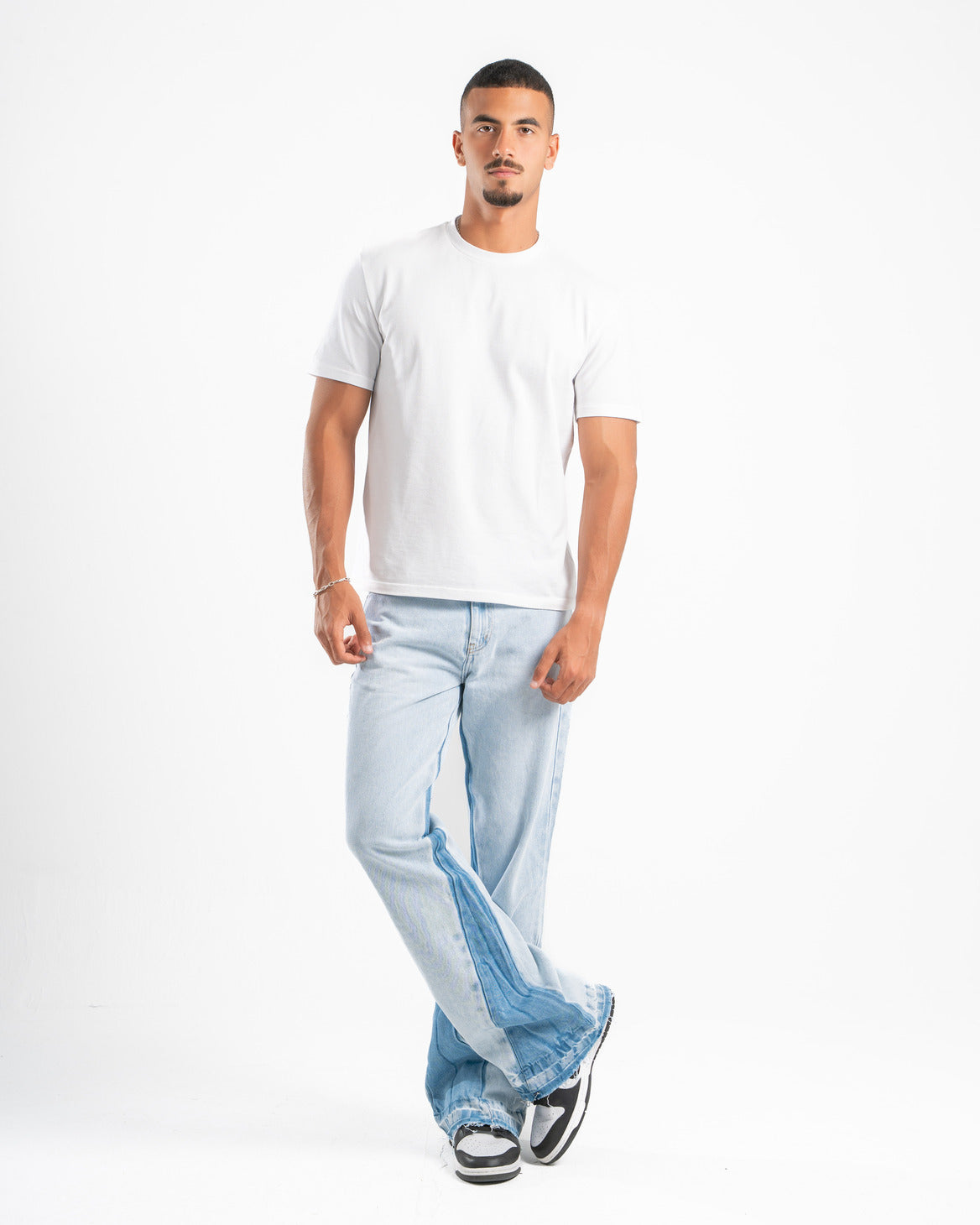 Ice Blue Flare Fit Jeans