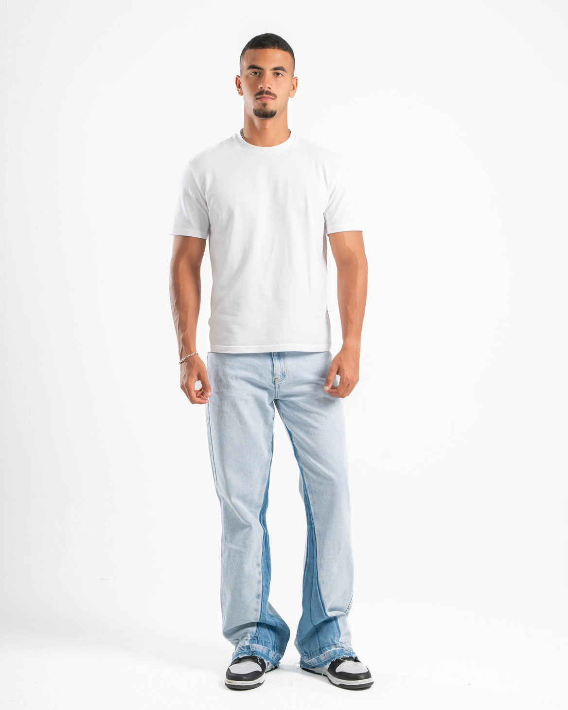 Ice Blue Flare Fit Jeans