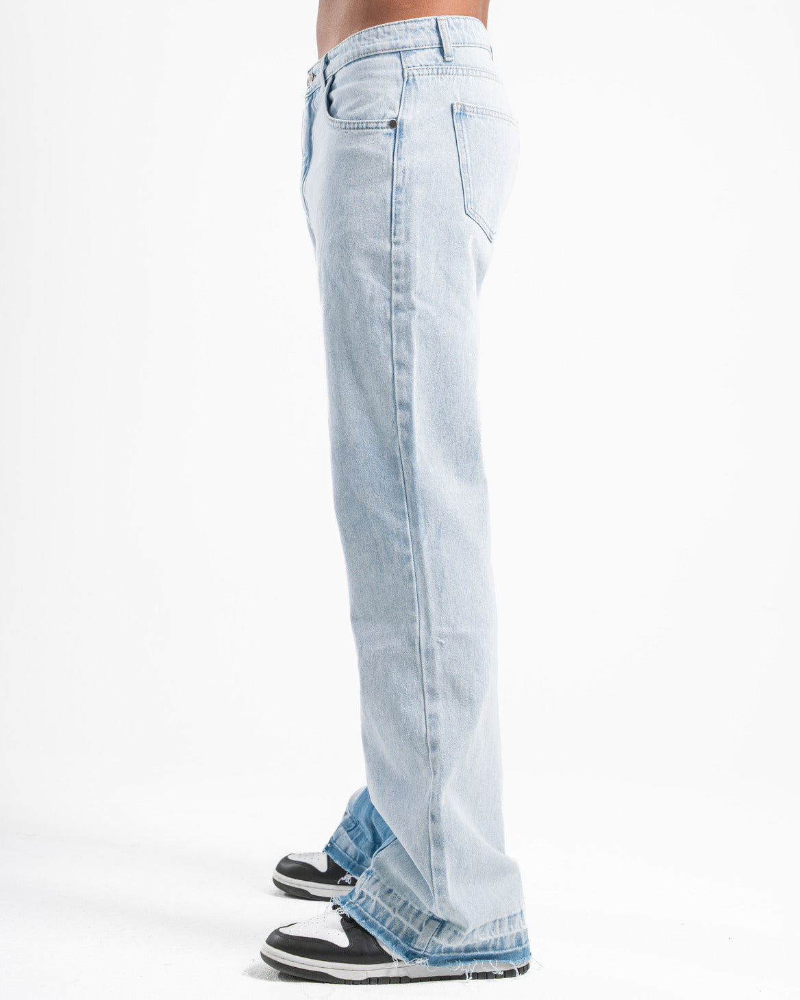 Ice Blue Flare Fit Jeans