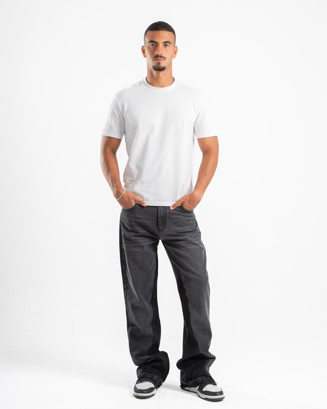 Faded Black Flare Fit Jeans