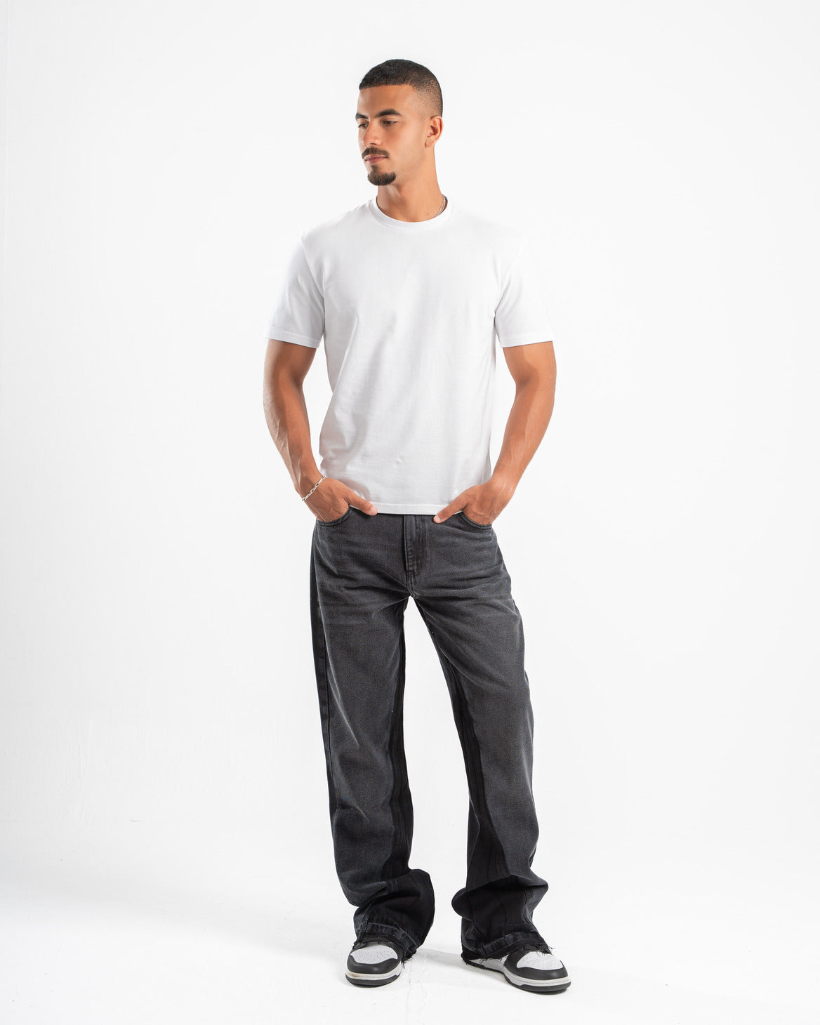 Faded Black Flare Fit Jeans