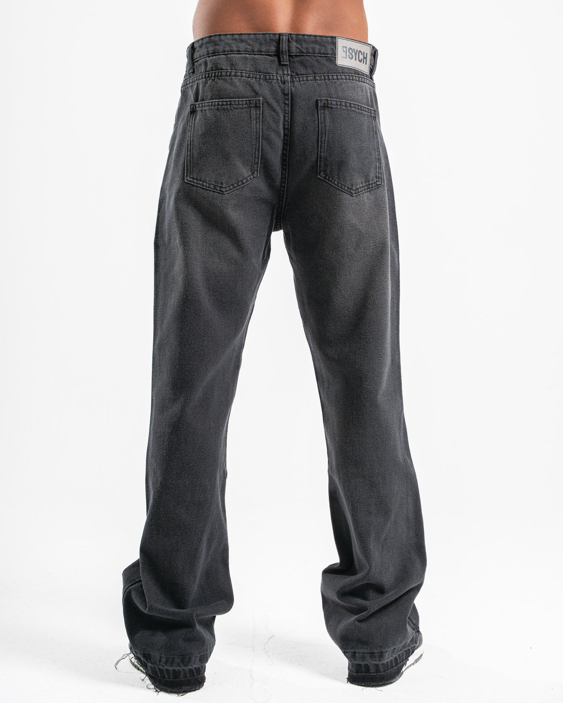 Faded Black Flare Fit Jeans