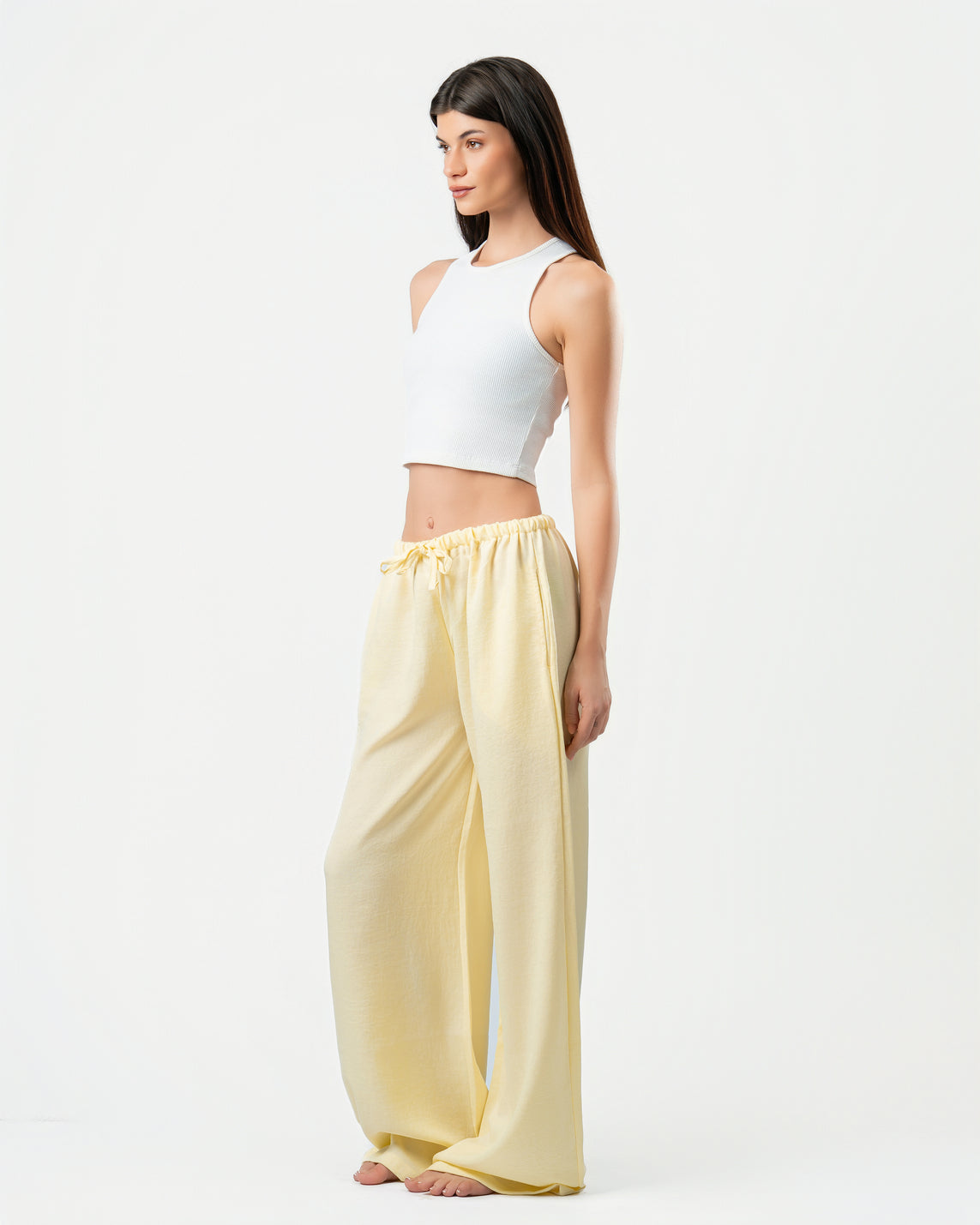 Yellow Linen Pants