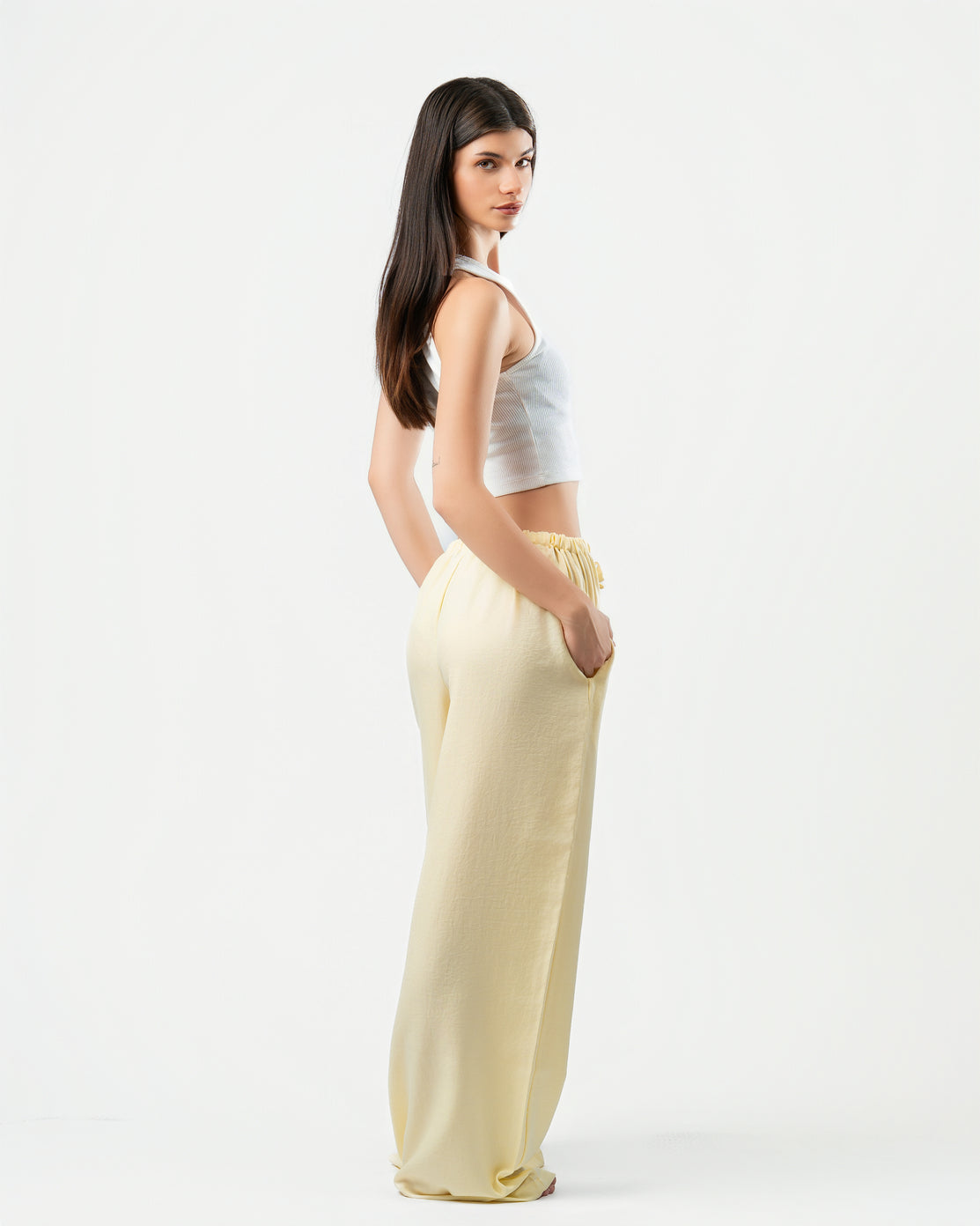 Yellow Linen Pants