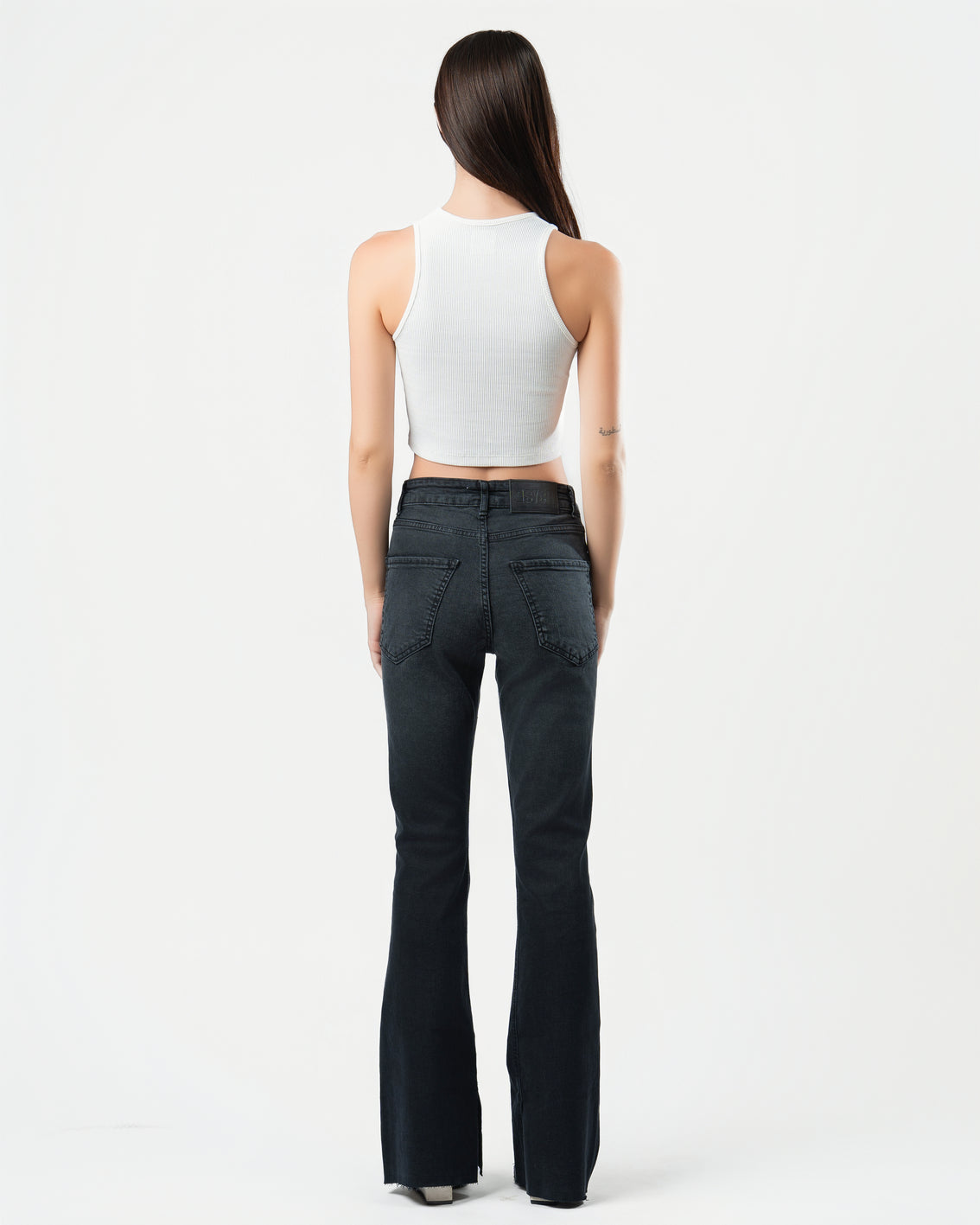 Flared Jeans in Black