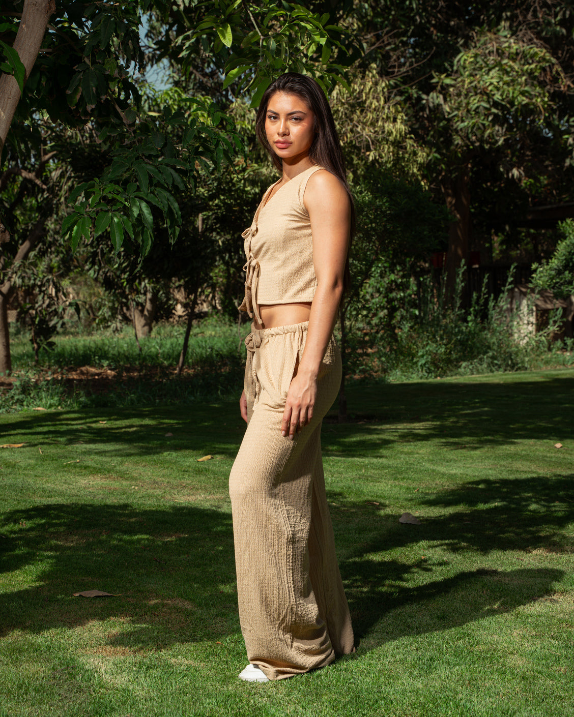 Sand Crinkle Pants