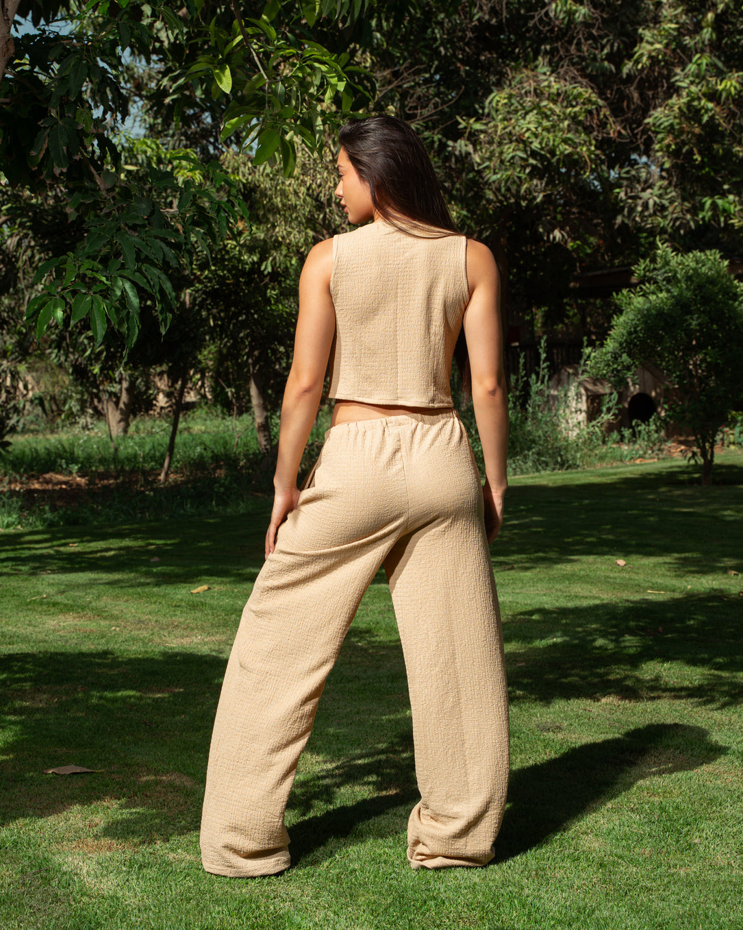 Sand Crinkle Pants