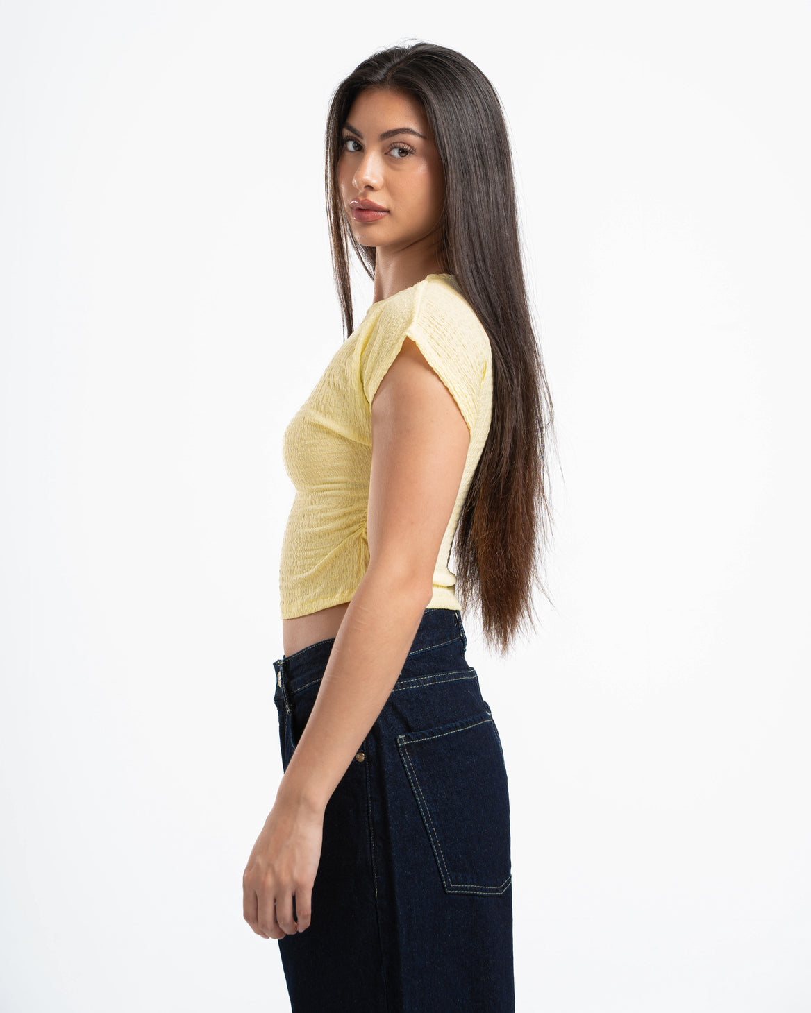 Butter Yellow Textured Top