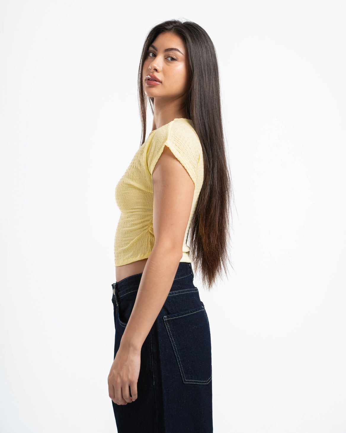 Butter Yellow Textured Top