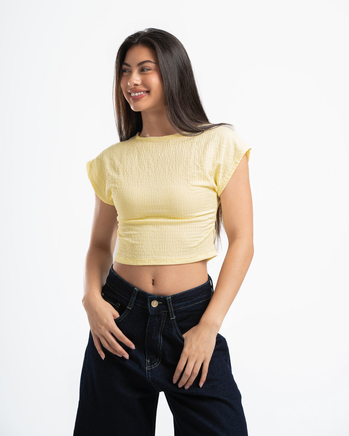 Butter Yellow Textured Top