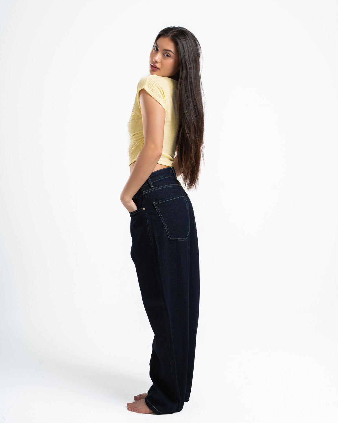 Butter Yellow Textured Top