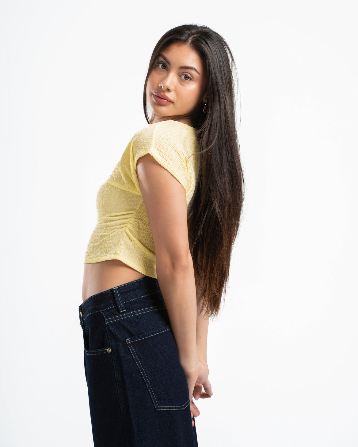 Butter Yellow Textured Top