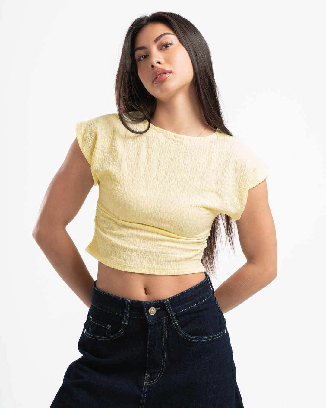 Butter Yellow Textured Top